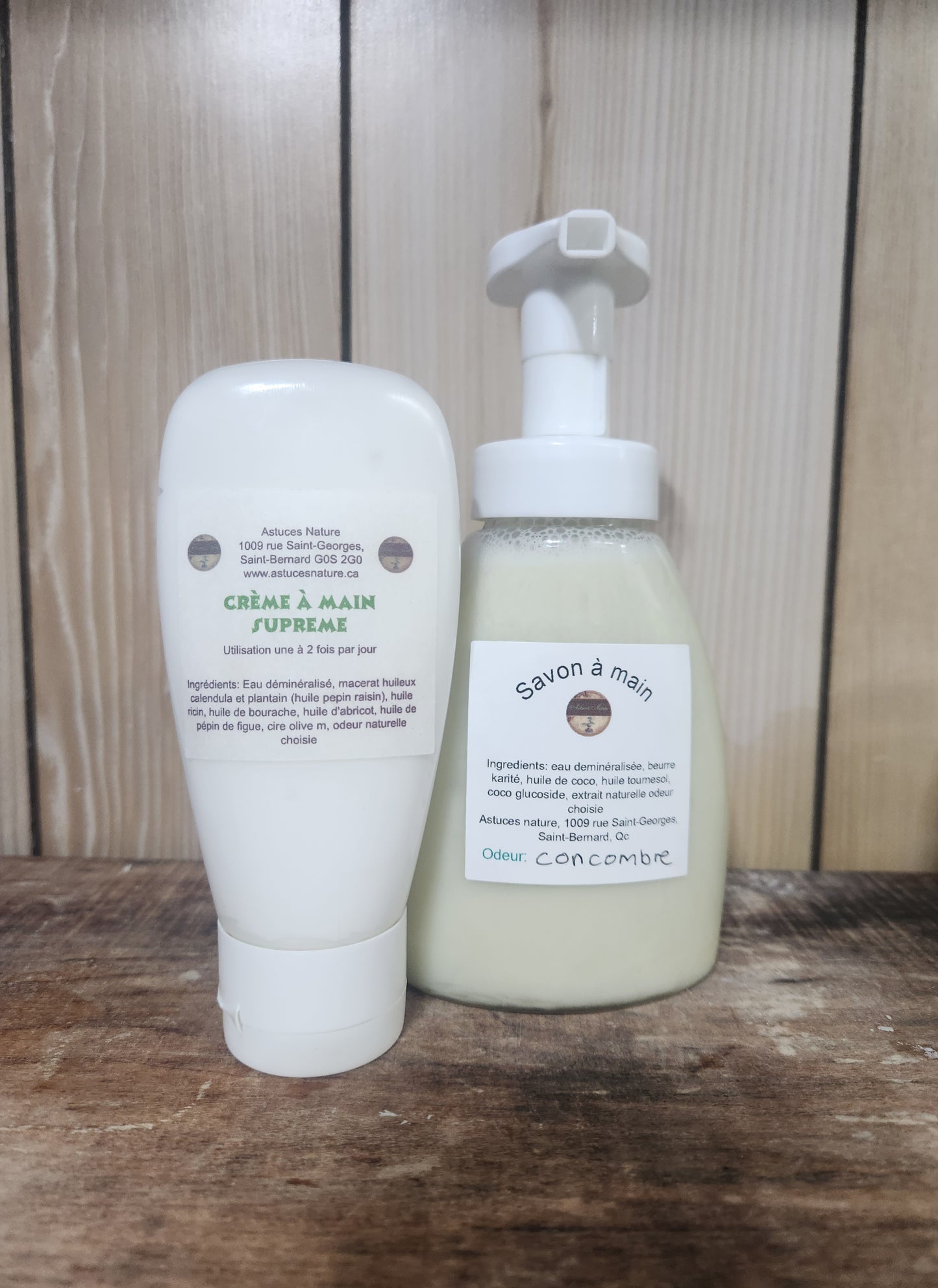 Duo hydratant savon à main et crème aux concombre