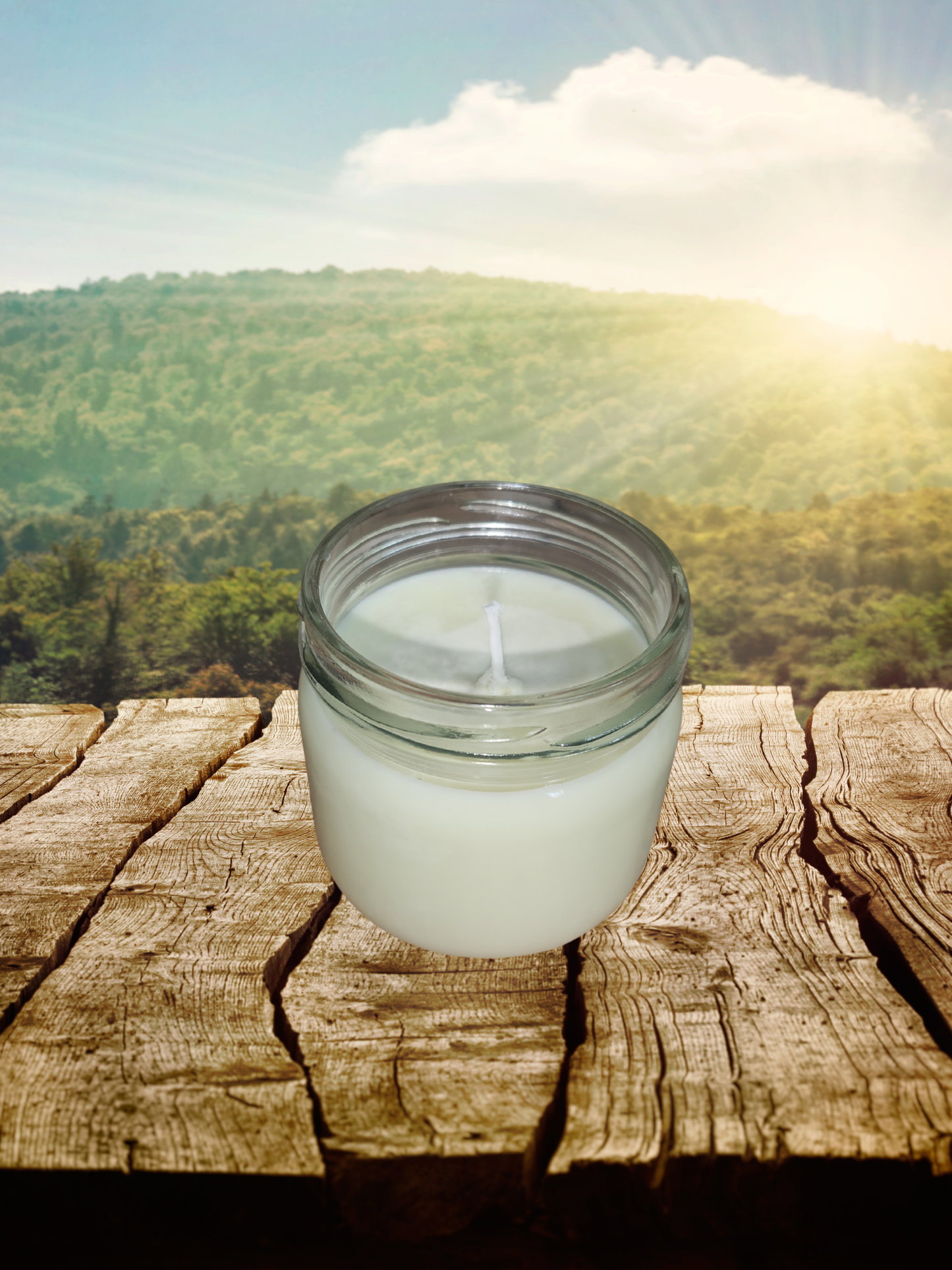 bougie lilas et rose