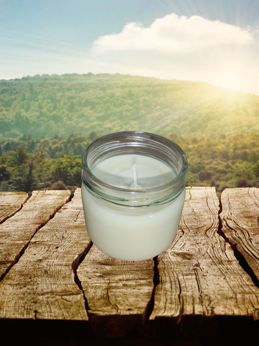 bougie lilas et rose