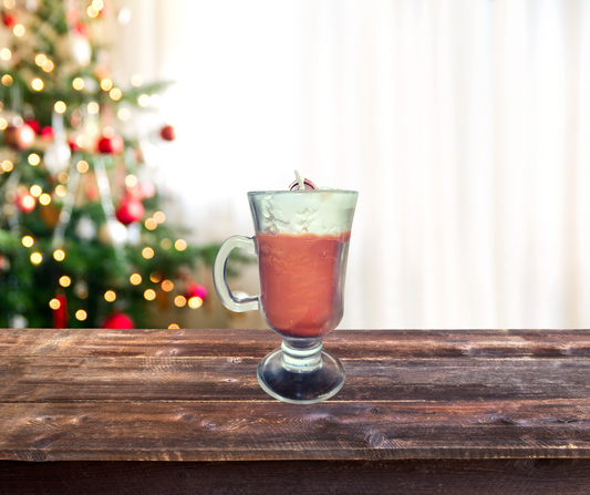 Bougie chocolat à la menthe(gros format)deco abîmé