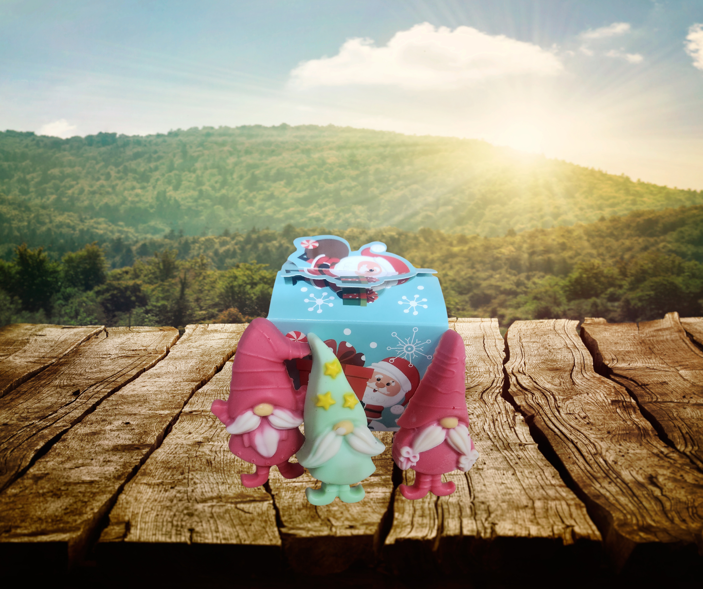 Savons gnomes de Noël (sans huile de coco)